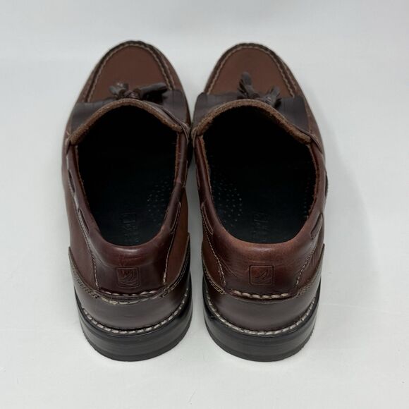 Sperry Top Sider Loafers Mens 9.5 M Brown Leather Kiltie Tasseled Slip On Casual